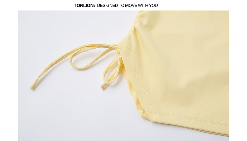 TonLion 2026 Summer Women's Drawstring Mid-Length Short Sleeve T-Shirt Solid Color Slim Fit Stylish Versatile Premium Feel 18