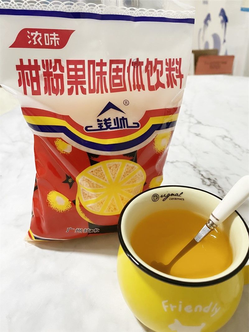 风味浓味橘子粉桔子粉冲饮固体饮料果汁80后怀旧零食260g袋5袋
