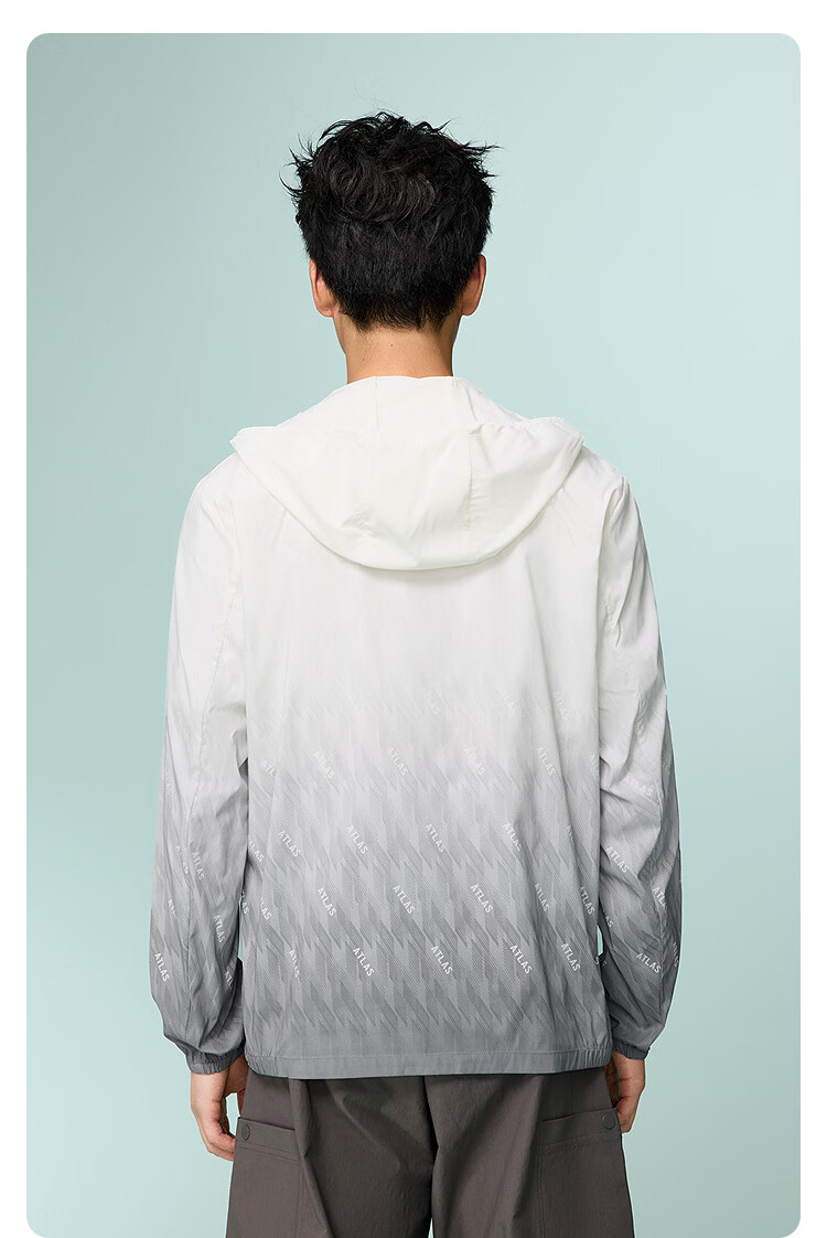 HLA Hailan Home Men's Jacket 26 Hooded Gradient Sleeve Lightweight Sun Protection Portable Summer Coat 11