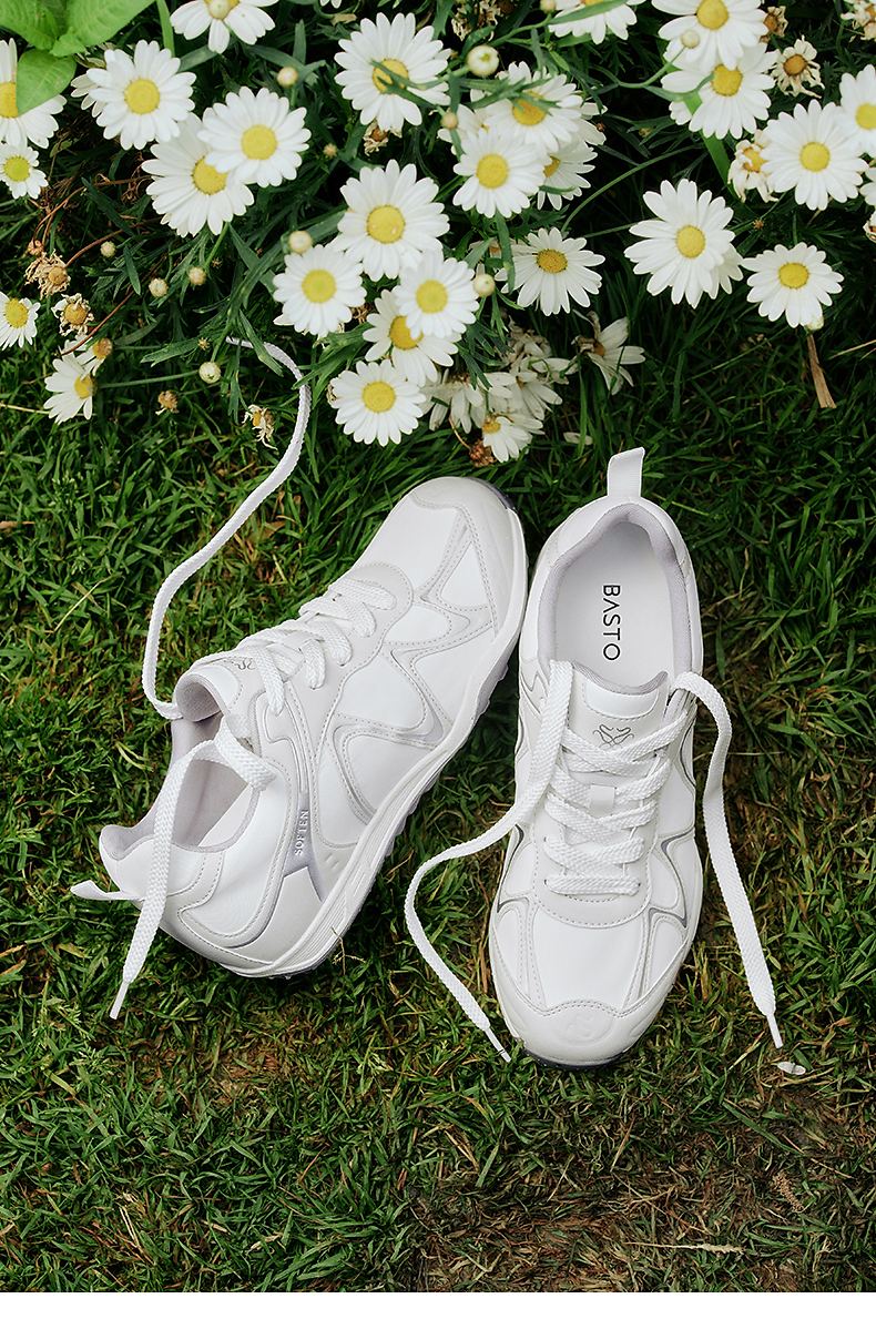 Basto 26 Summer Training Shoes Simple Fashion Retro Casual Sports Women's Shoes U2609BM6 Off-White Size 36 12