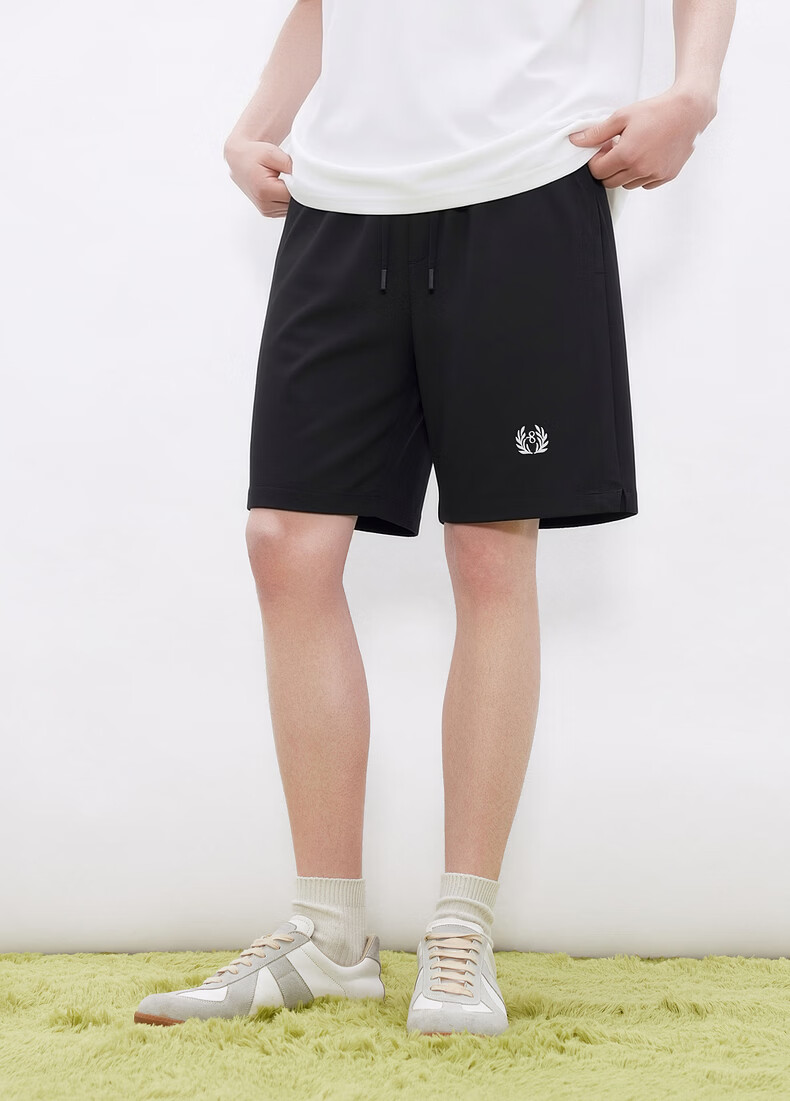 Gxgjeans Men's Small Label Design Sporty Loose Fit Cargo Casual Shorts 26 Summer New Black 175/L 8