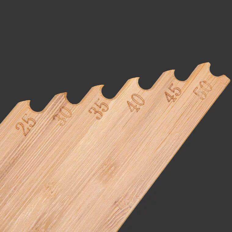 量线板挂子线板量线尺鱼线板缠线板多功能打结鱼钩距尺渔具 25cm-50cm