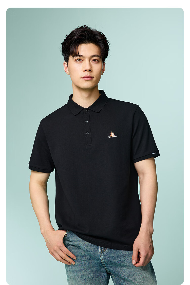 HLAHLA Men's Short Sleeve Polo Shirt 26 Year of the Horse Series Happy Horse Summer Father's Day Gift 10