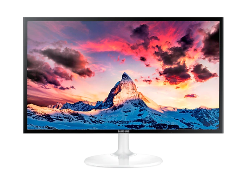 三星显示器s22f350fhc底座s24f350fhc底托s27f359fhc支架 白色【图片