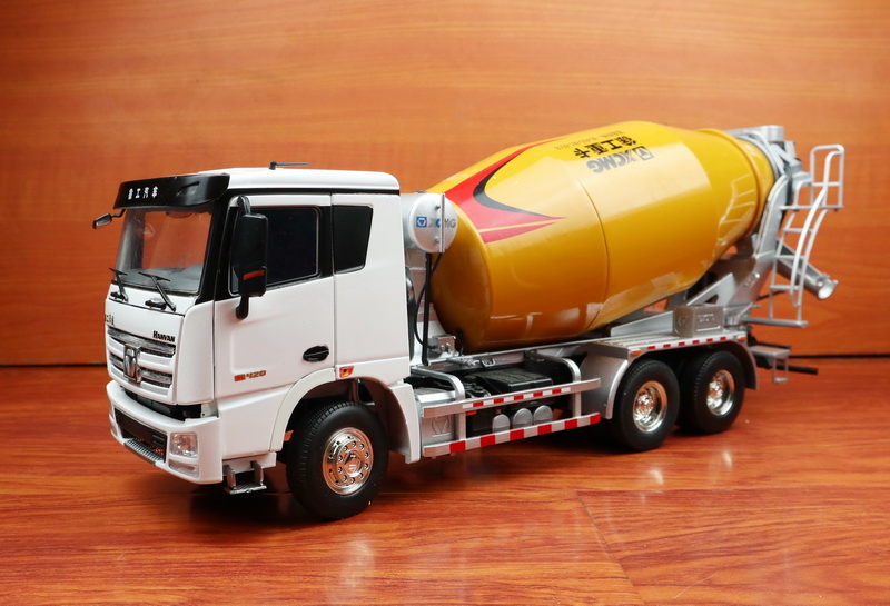 124xcmg徐工汉风搅拌车混凝土运输车水泥卡车模型白绿色无货