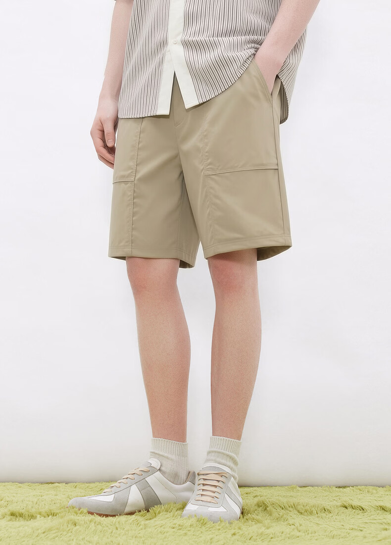 Gxgjeans Men's Split Design Cargo Functional Casual Shorts 26 Summer New Khaki 180/XL 8
