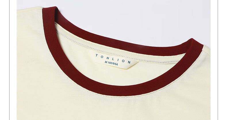 TonLion 2026 Summer Women's Color-Block Collar Short Sleeve T-Shirt with Fruit Pattern, Versatile, Fashionable, Comfortable, Premium Women's T-Shirt 21