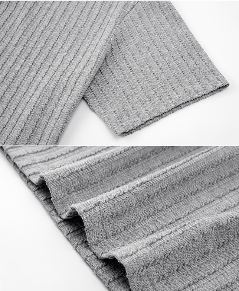 GXG Men's Mid-Weight Knit Lapel Short Sleeve Polo Shirt V-Neck Striped Texture 2026 Summer New Arrival 12
