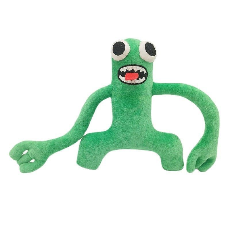 彩虹朋友怪物玩具蓝色口水怪公仔玩具游戏绿色兽毛绒玩偶娃娃 招手