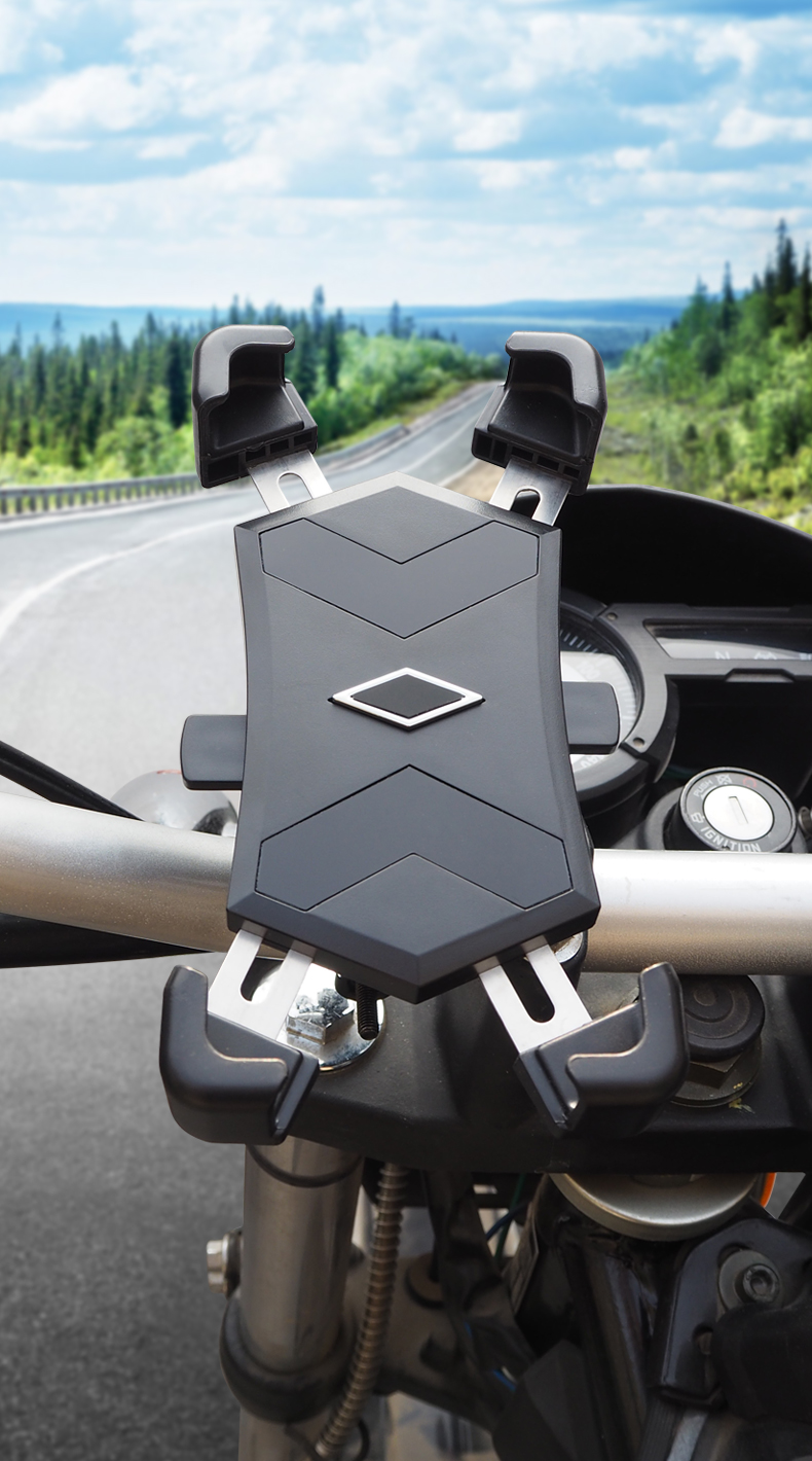 摩托车电动车导航手机支架电瓶车三轮车载自行车夹子上的外卖骑手q3