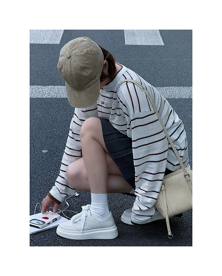 Lyle & Scott Lee Shi Hua Spring New Thick Sole Casual Platform Sneakers White Shoes Women 7M50101 Cream White OWK40 13