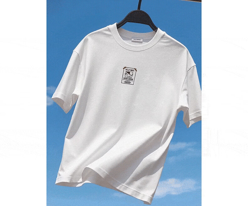 Peacebird Menswear Skateboard Puppy Collaboration Trendy Short Sleeve T-Shirt 26 Black First Batch 3XL 5