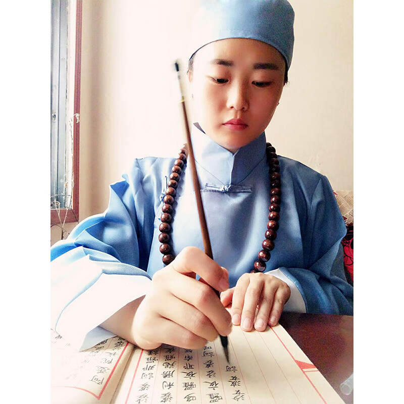 尼姑服 尼姑衣服 女款素衣佛教尼姑服装女套装小尼姑古装演出服女 108