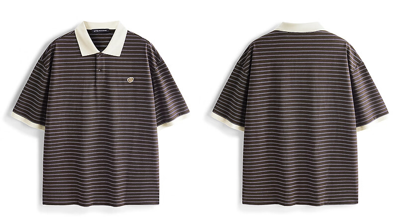 Peacebird Menswear American Style Polo Shirt Unisex 2026 Coffee Bean Brown First Batch L 7