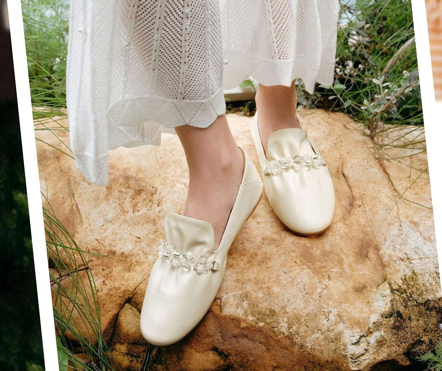 TATA Naifu Flat Loafers Women Soft Sole Genuine Leather Small Shoes Single Shoes 6 New YZU03AA6 Off-White 36 12
