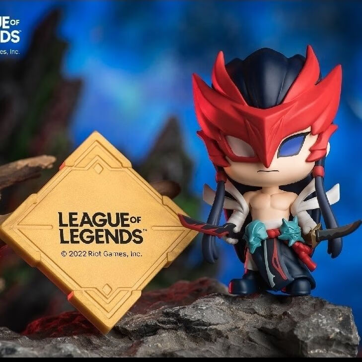 英雄联盟周边亚索阿狸诺手艾欧尼亚印章系列盲盒确认款公仔模型摆件