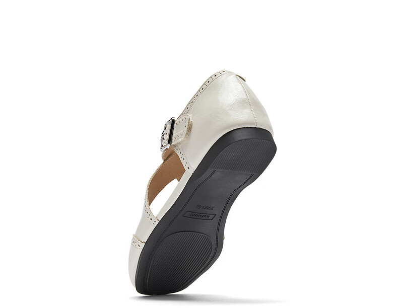 Hotwind Hollow Out Flat Mary Jane Ballet Style Women's Shoes 2026 Spring Autumn Retro Vintage Small Leather Shoes 15