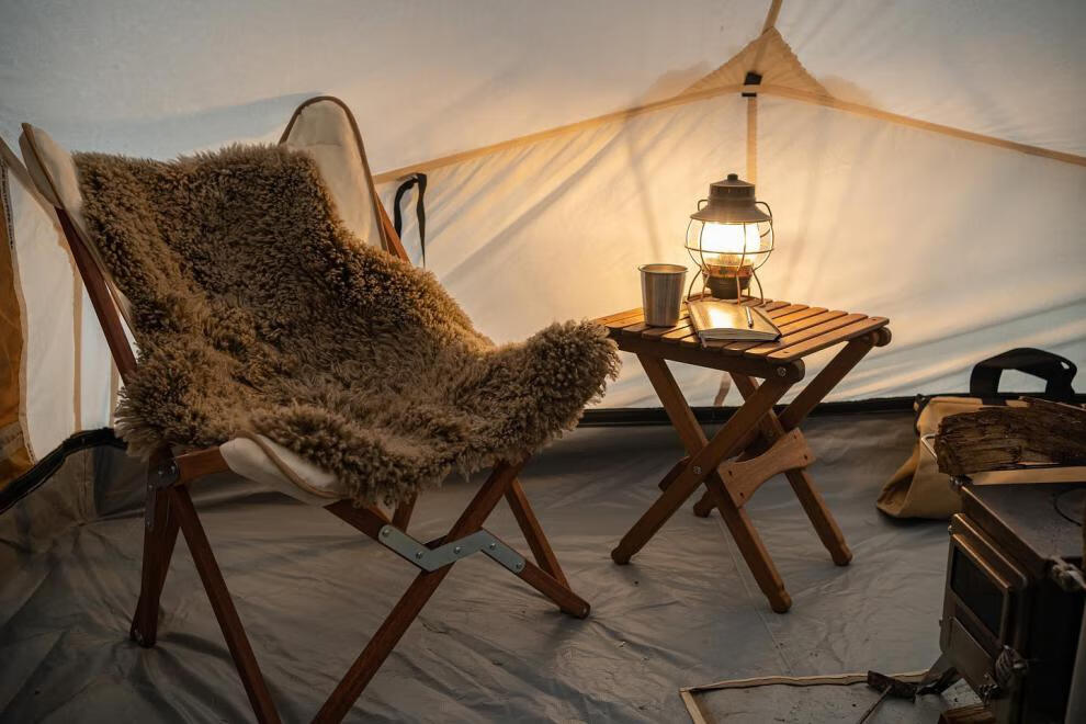 美国制进口ellis户外露营复古美式西部牛仔美剧黄石同款帆布帐篷 米