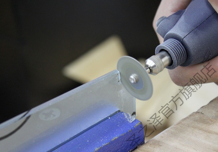 金刚砂玻璃砂轮切割片 瓷器琥珀玉石打磨研磨片切翡翠陶瓷圆锯片 20mm