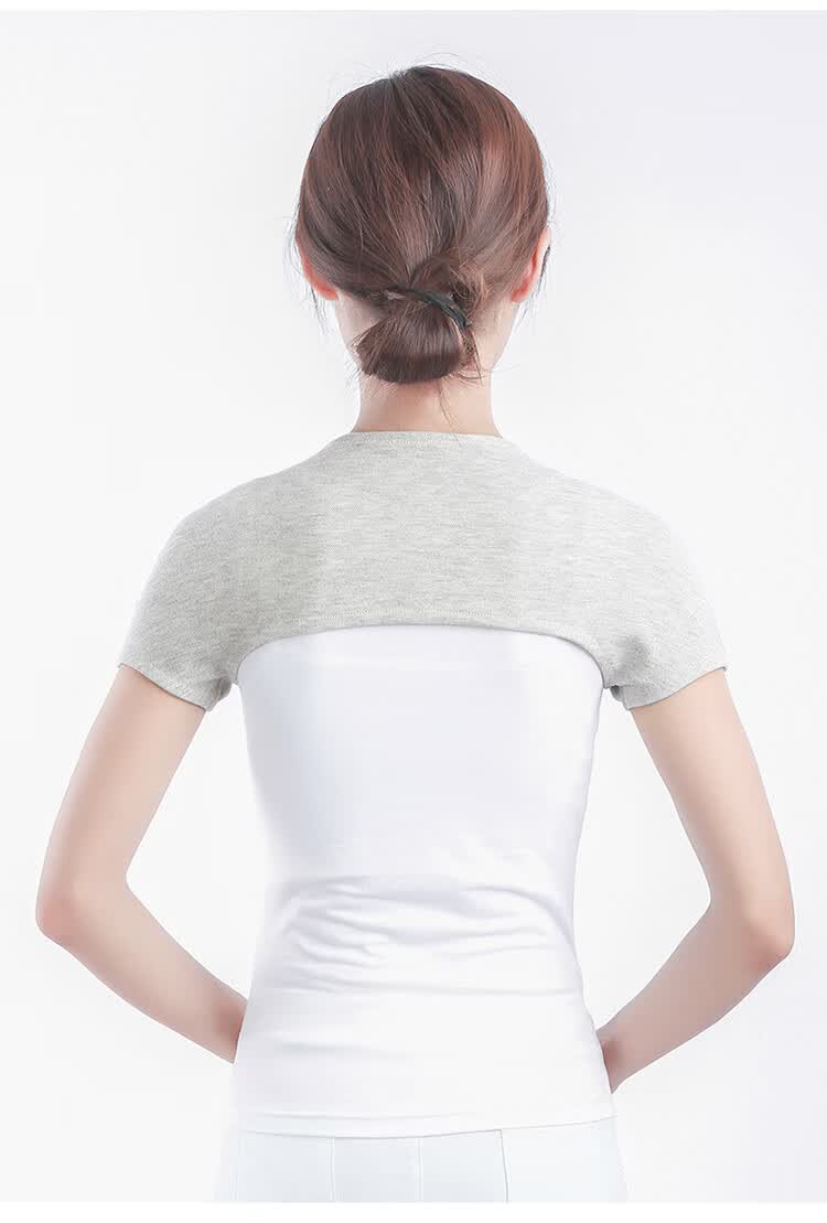 四季通用护肩膀肩部保暖护具月子护肩老年人护背马甲背心睡觉护颈肩