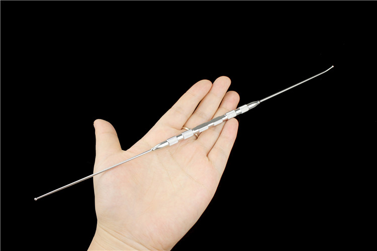 脊柱骨科手术器械医用探针直弯头颈椎腰椎双头神经根探子定位器园球头