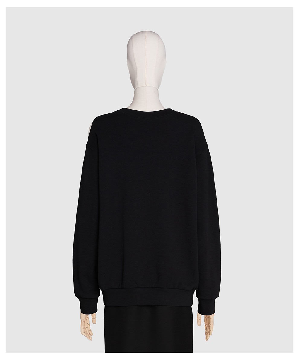 gucci 古驰 女士棉质猫咪贴饰宽松版长袖卫衣运动衫 617964 xjcru