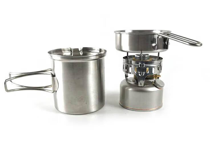 柴油炉车载 户外汽油炉便携自驾游车载野炊炉具防风迷你气化炉 卡其色