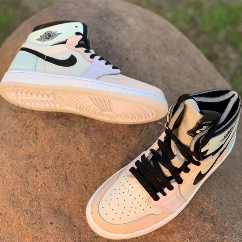 【现货速发】抖音同款莆田纯原高版本新款aj1复活节马卡龙高帮高品质