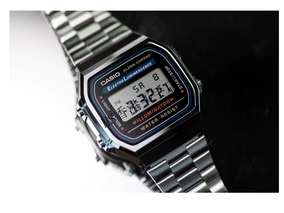 陈小春同款手表卡西欧casio a158wa f-84w f91wa代购小方块电子表 b