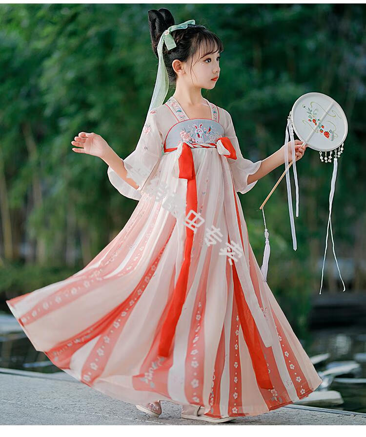 雾绡汉服女童10岁仙儿童古装汉服女孩女生汉服小学生仙女裙女童汉服秋