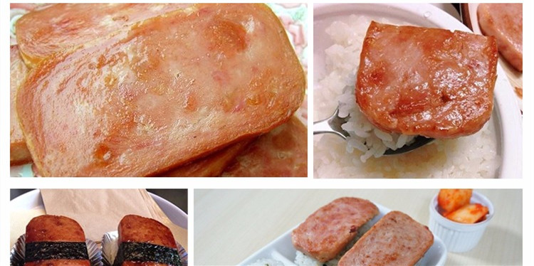 韩国清净园高钙午餐肉 猪肉午餐肉罐头户外即食部队火锅330g 锅330g