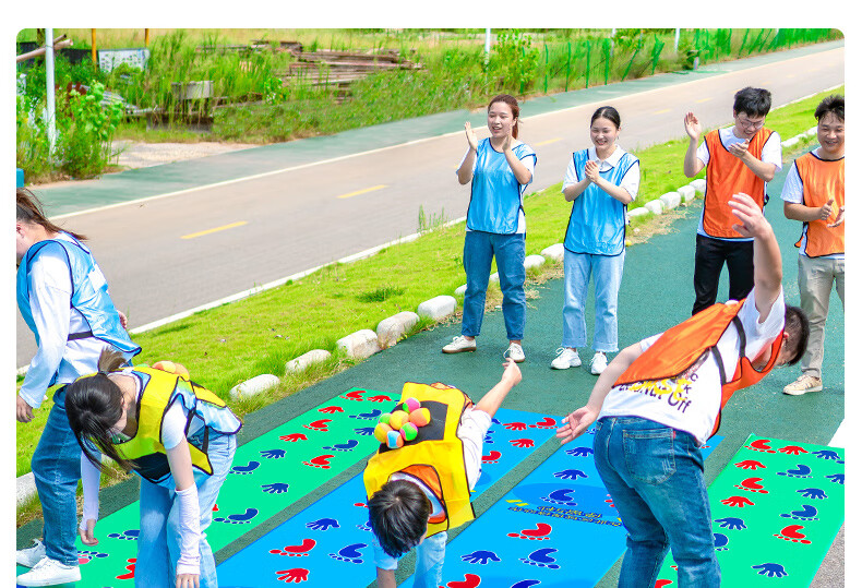 离歌手脚并用游戏垫手脚并用运动垫幼儿园趣味户外玩具团建拓展游戏