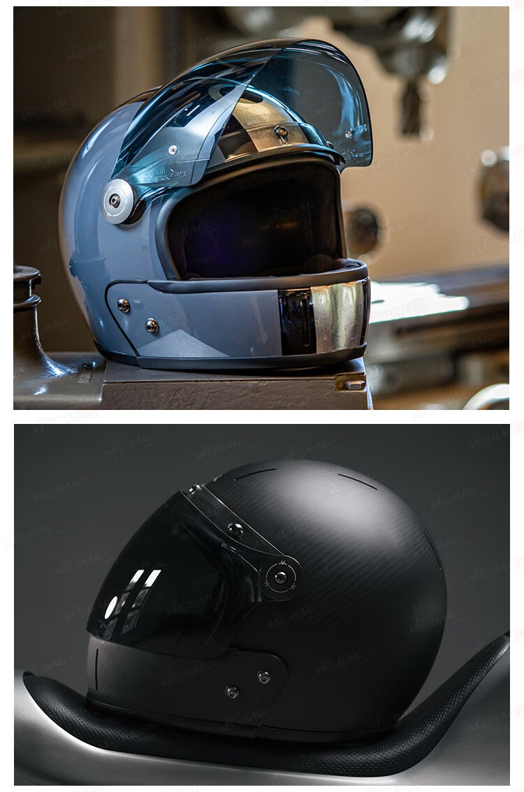 【旗舰自营】德式高档头盔 veldt碳纤维复古头盔凯旋哈雷拿铁杜卡迪