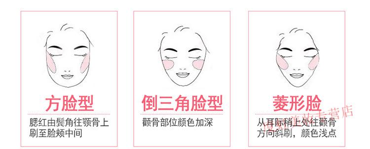 气垫腮红裸妆保湿提亮肤色防水自然修容胭脂彩妆盘晒红粉 4#奶茶裸