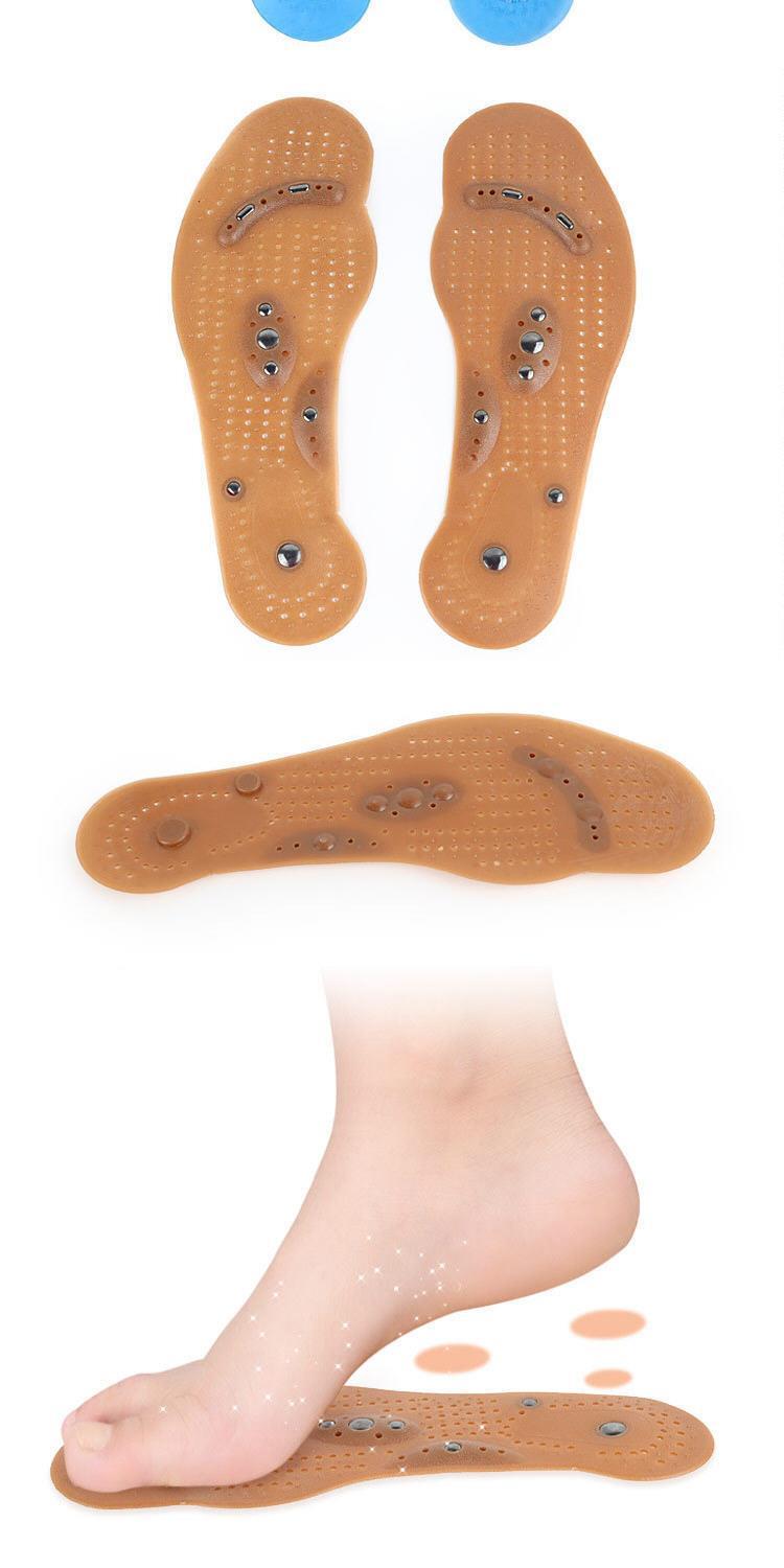 男女足底穴位磁石按摩鞋垫养生保健足疗减压除汗脚磁疗鞋垫夏季8颗