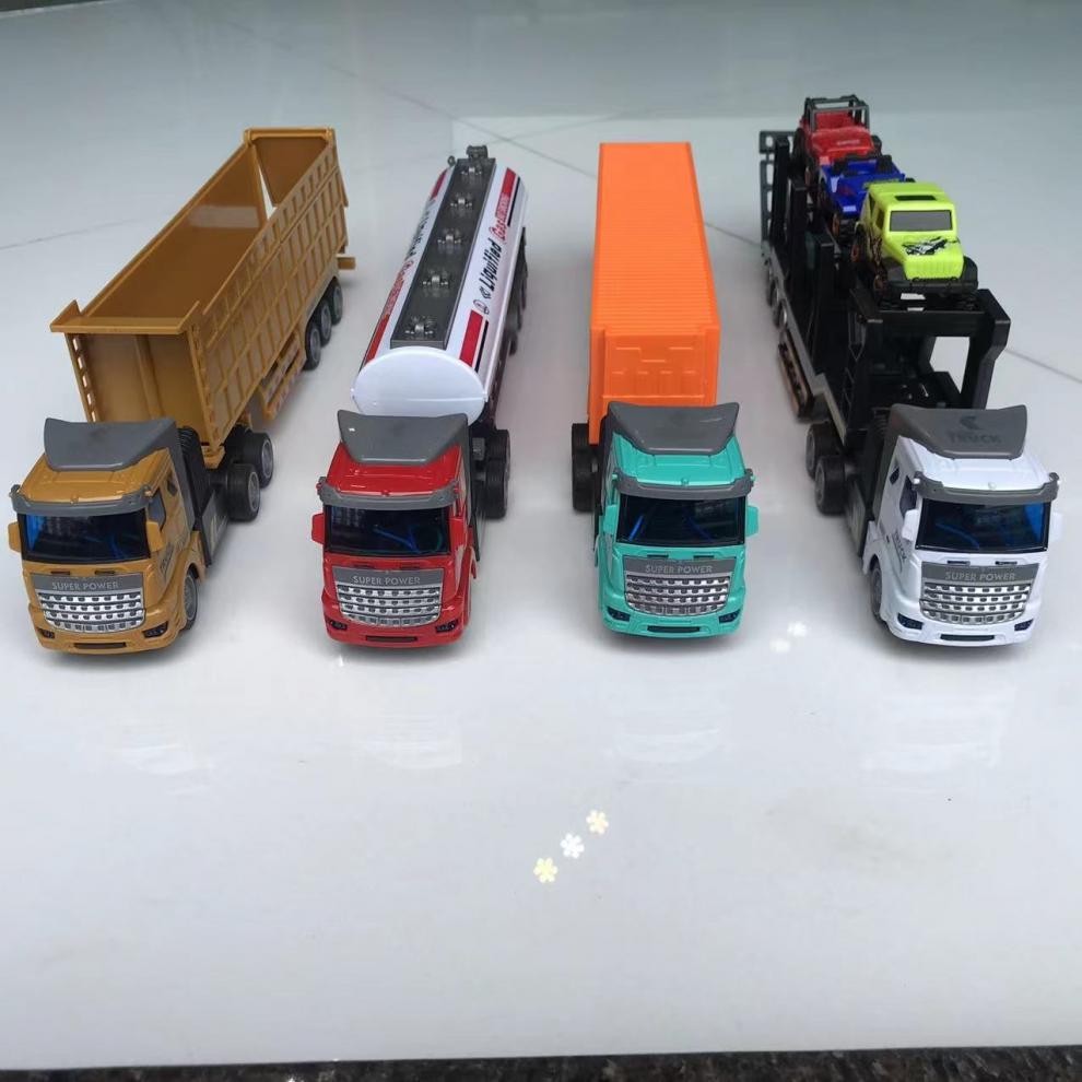 遥控卡车拖头模型无线遥控车半挂拖头工程车重型运输大卡车自卸车男孩