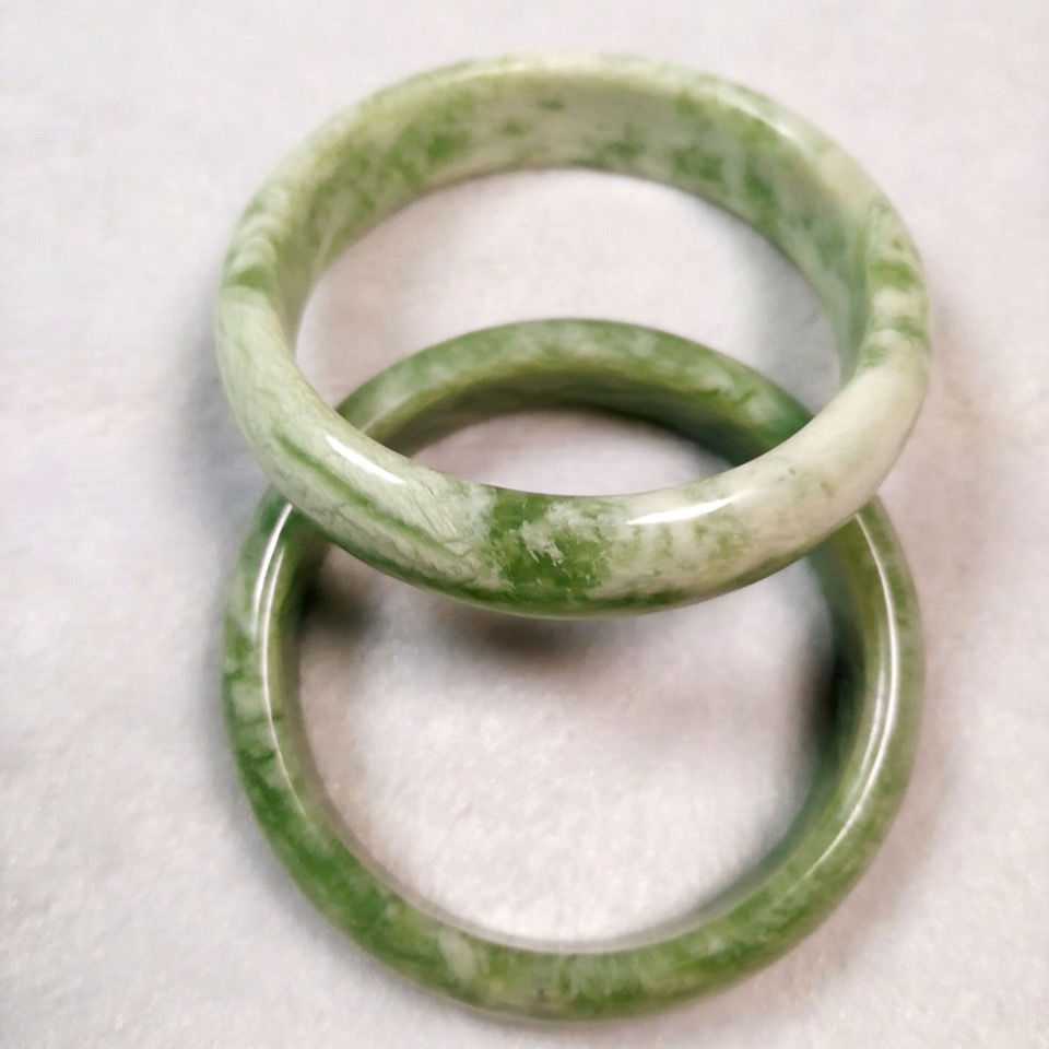 〤美朗格轻奢高端岫岩玉岫玉手镯玉镯翠玉女镯送妈妈送亲友岫岩玉天然