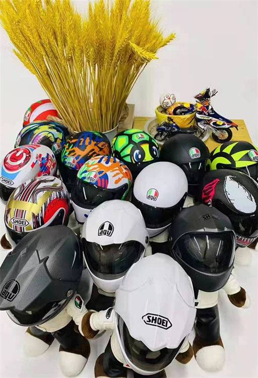 猫咪迷你头盔 抖音同款 宠物头盔猫咪帅气迷你agv机车帽小熊公仔安全