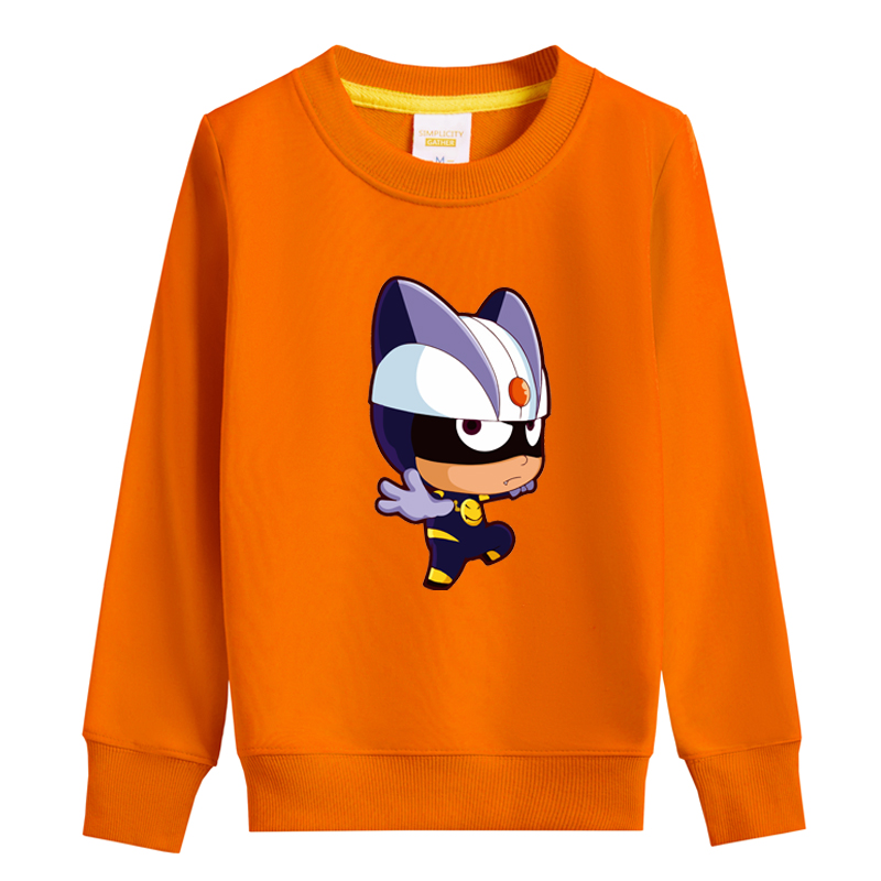 簘蕥 开心超人衣服开心小心超人图案童装卫衣男女儿童装棉加绒上衣服