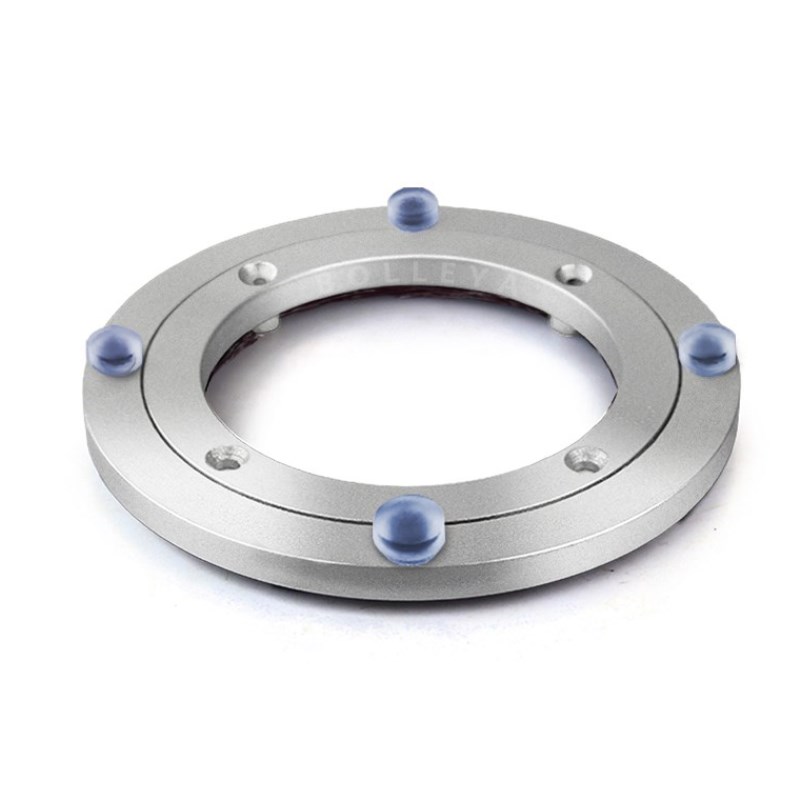 圆餐桌上的转盆饭卓转盘家用圆形底座旋转手动桌配件转转托盘架瑞