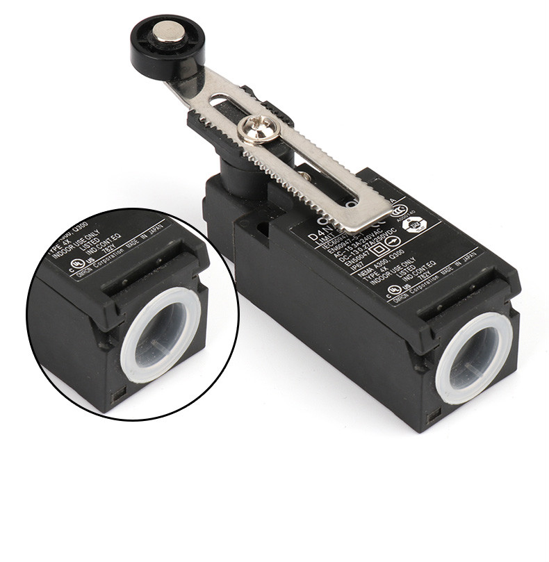 全新原装欧姆龙行程限位开关可调摆杆型d4na 412g银触点 d4n 412g