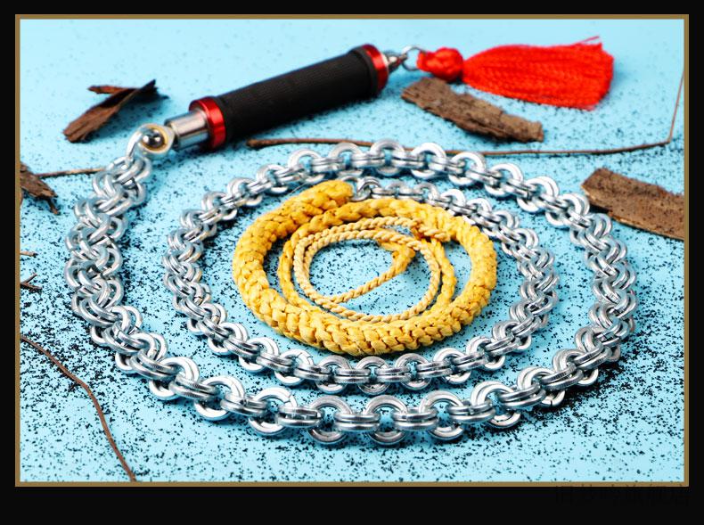 新型麒麟鞭鞭子响鞭健身甩鞭麒麟鞭钢鞭大全不锈钢螺母鞭中老年初学甩