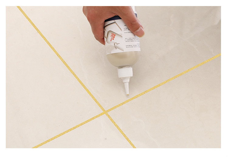 地面砖白色修补填充剂厕所缝隙防水美缝剂防霉美缝胶墙缝墙面 白色
