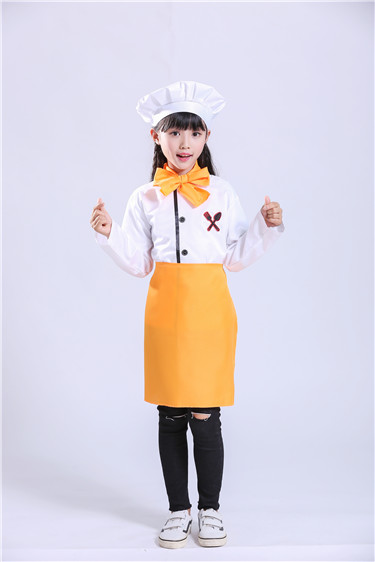 儿童厨师服套装幼儿演出服小孩游戏职业服装表演少儿小厨师扮演服夏季