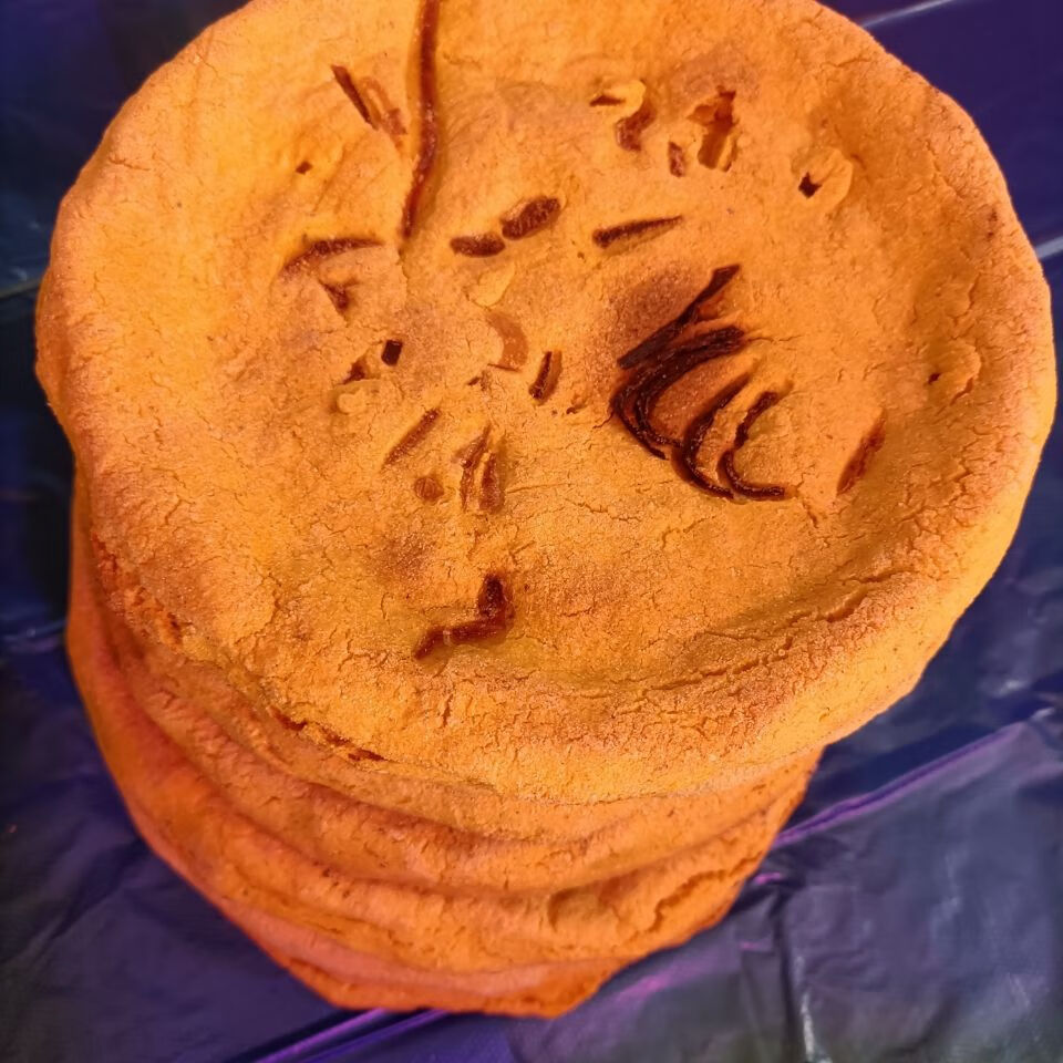 新疆和田特产美食玉米面/包谷面馕zaghra扎格尔传统馕饼真空包装 传统