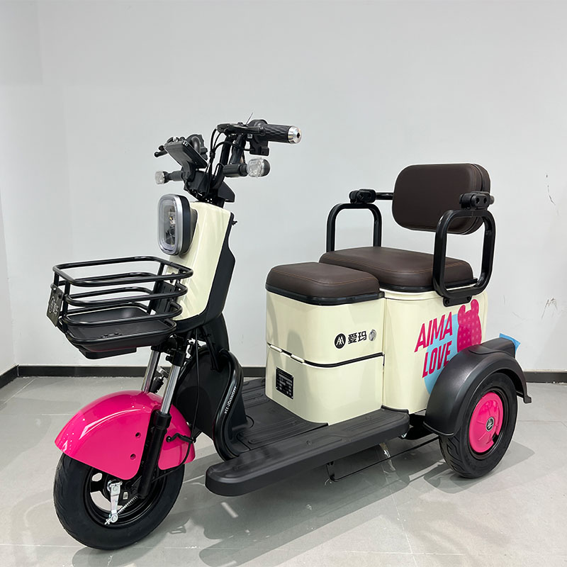 德国奥刻子电动三轮车时尚休闲代步电瓶车同款拉货迷你电动小三轮可进