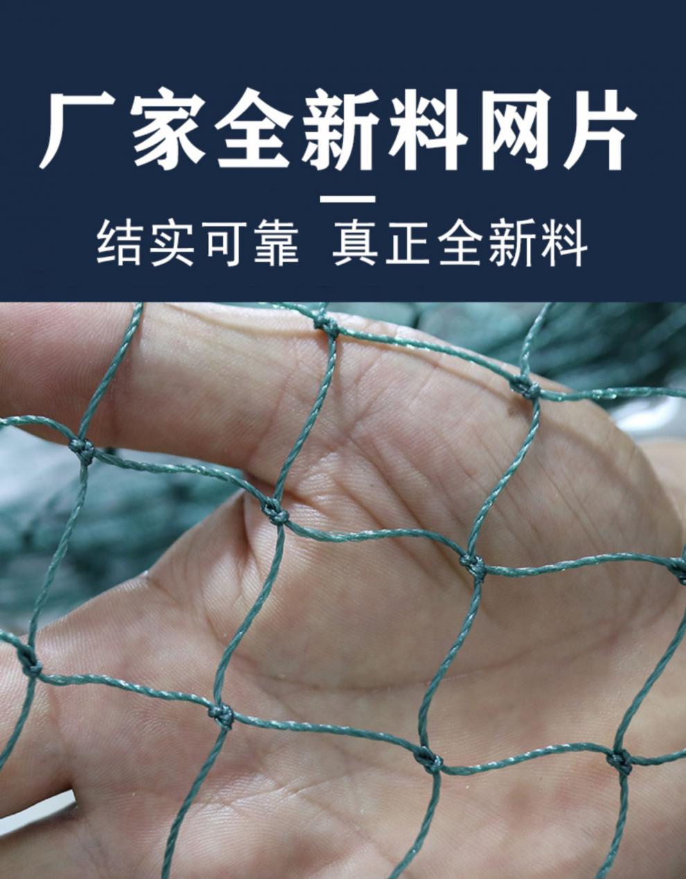 加粗加重拉网渔网拉鱼网鱼塘隔网拦河捕鱼网刮鱼网围网2米高30米长2指