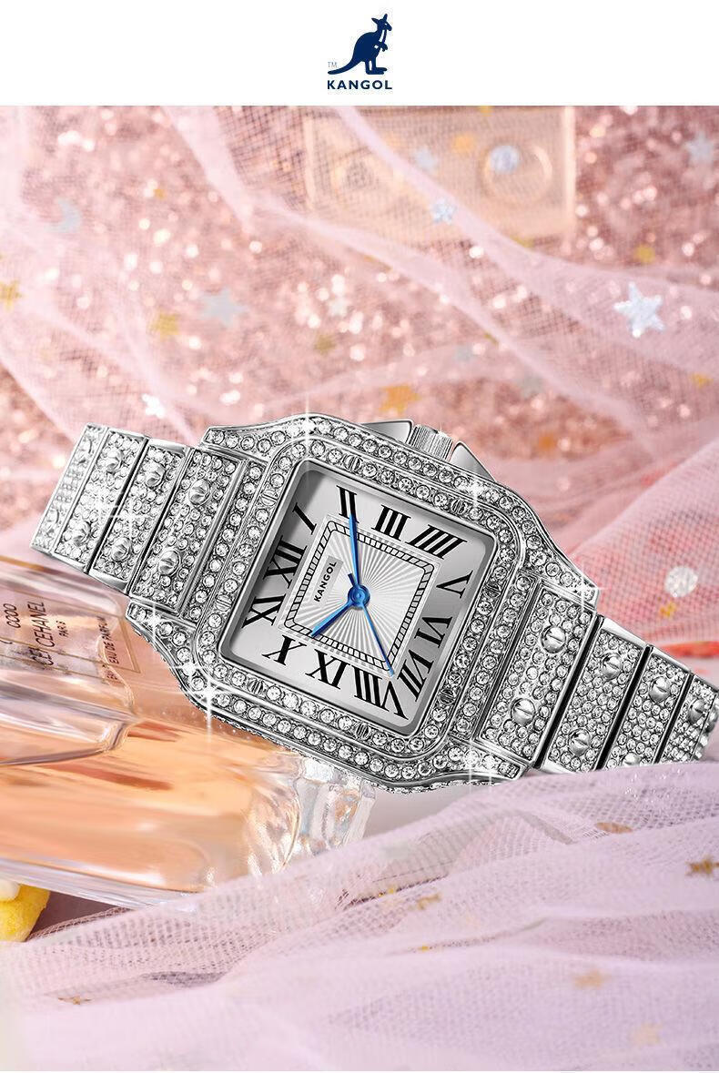 英国品牌坎戈尔英国kangol袋鼠手表全自动石英女士手表学生防水-k638