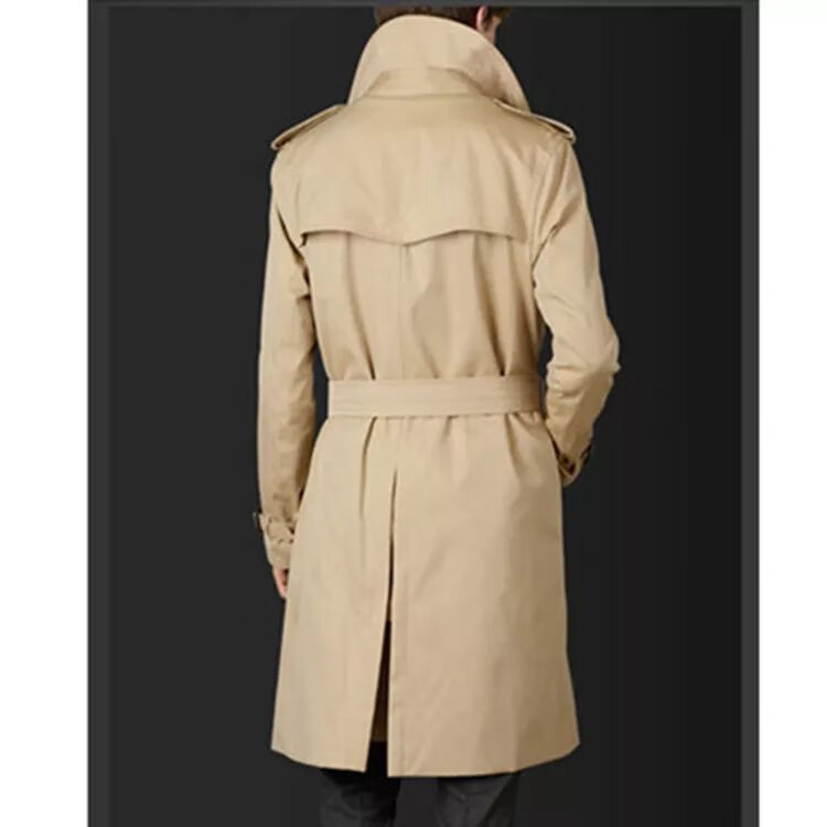 秋冬季战壕风衣男二战德国士大码披风冬外套中青年年学生休闲中长款