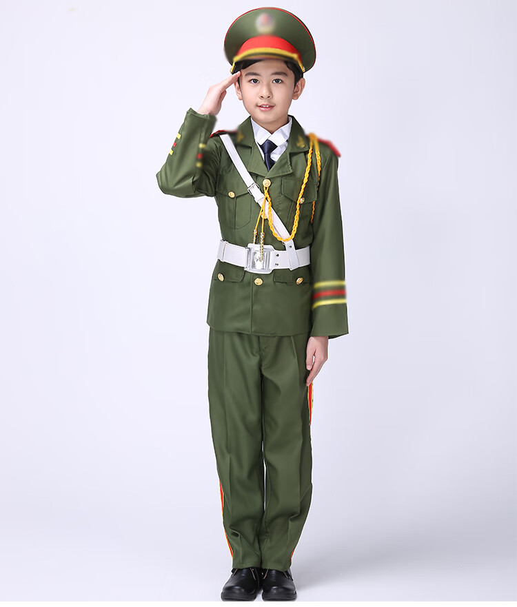 仪仗队礼服儿童六一儿童仪仗队服装少儿升旗手护卫队礼服演出服装中小
